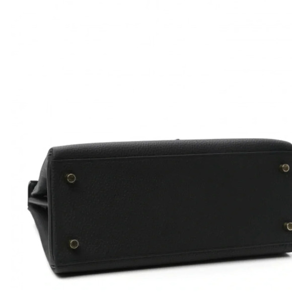 Hermes Togo matte porous crocodile Kelly retourne touch black 28.Full set - Picture 12 of 15